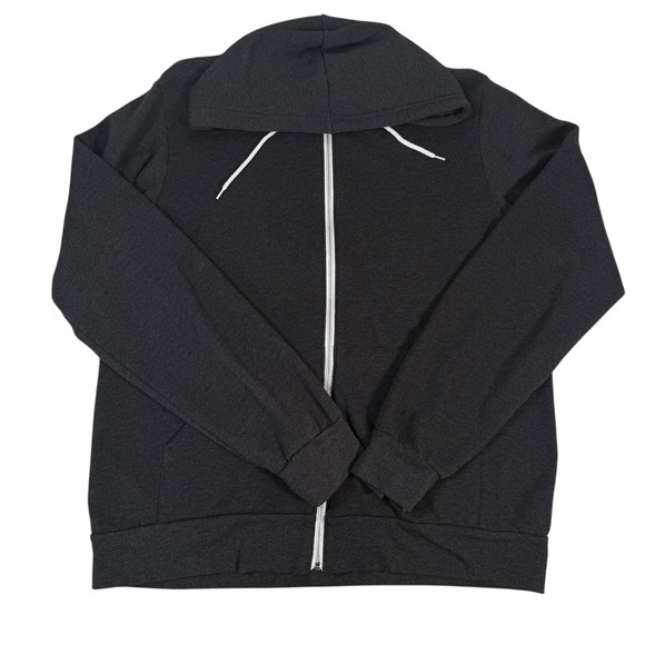 Malibu Farm Bella + Canvas Zip Up Hoodie Sweatshirt Womens XL Gray - Picture 2 of 8